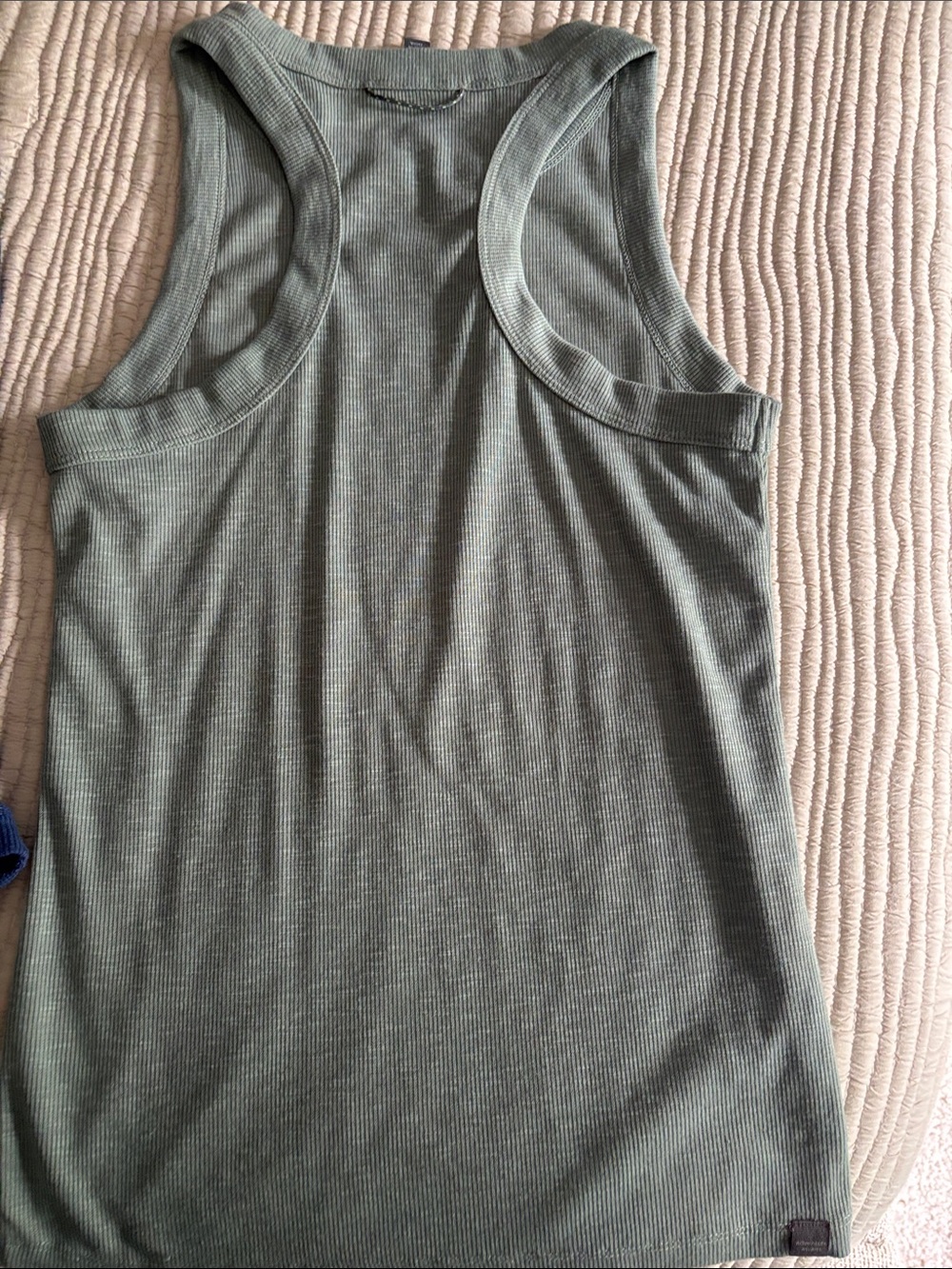 Title Nine Ribbed Sleeveless Tank Top - Sage Green - Picture 2 of 3